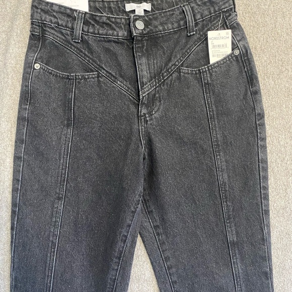 BP. Mom Jeans V Seam in Black Vintage Wash - Picture 6 of 6
